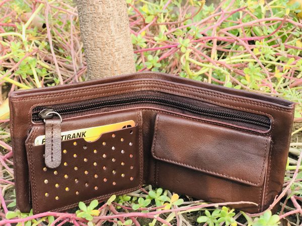 Bi Fold Leather Wallet (Chocklet)