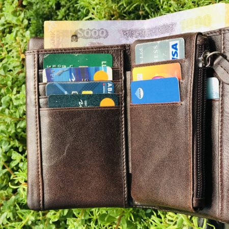 3 Quater wallet (Red Wine)